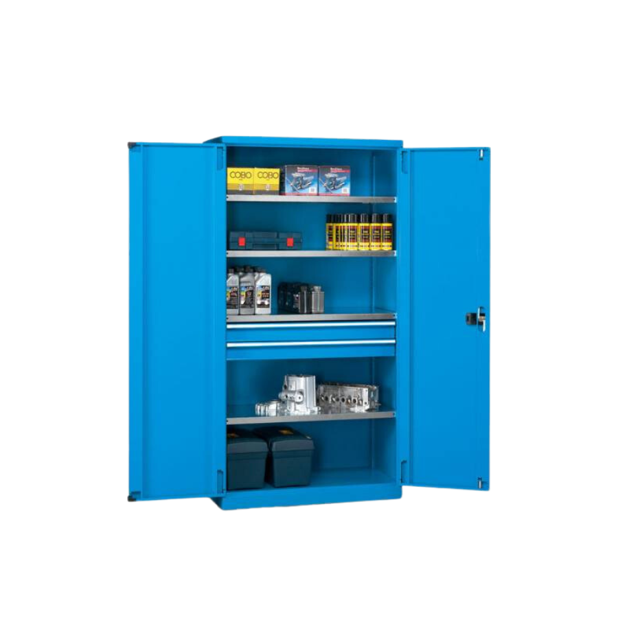 Armario Azul | 1023x555x2000h C/2 CAJONERAS  C/estantes, Storage Compat